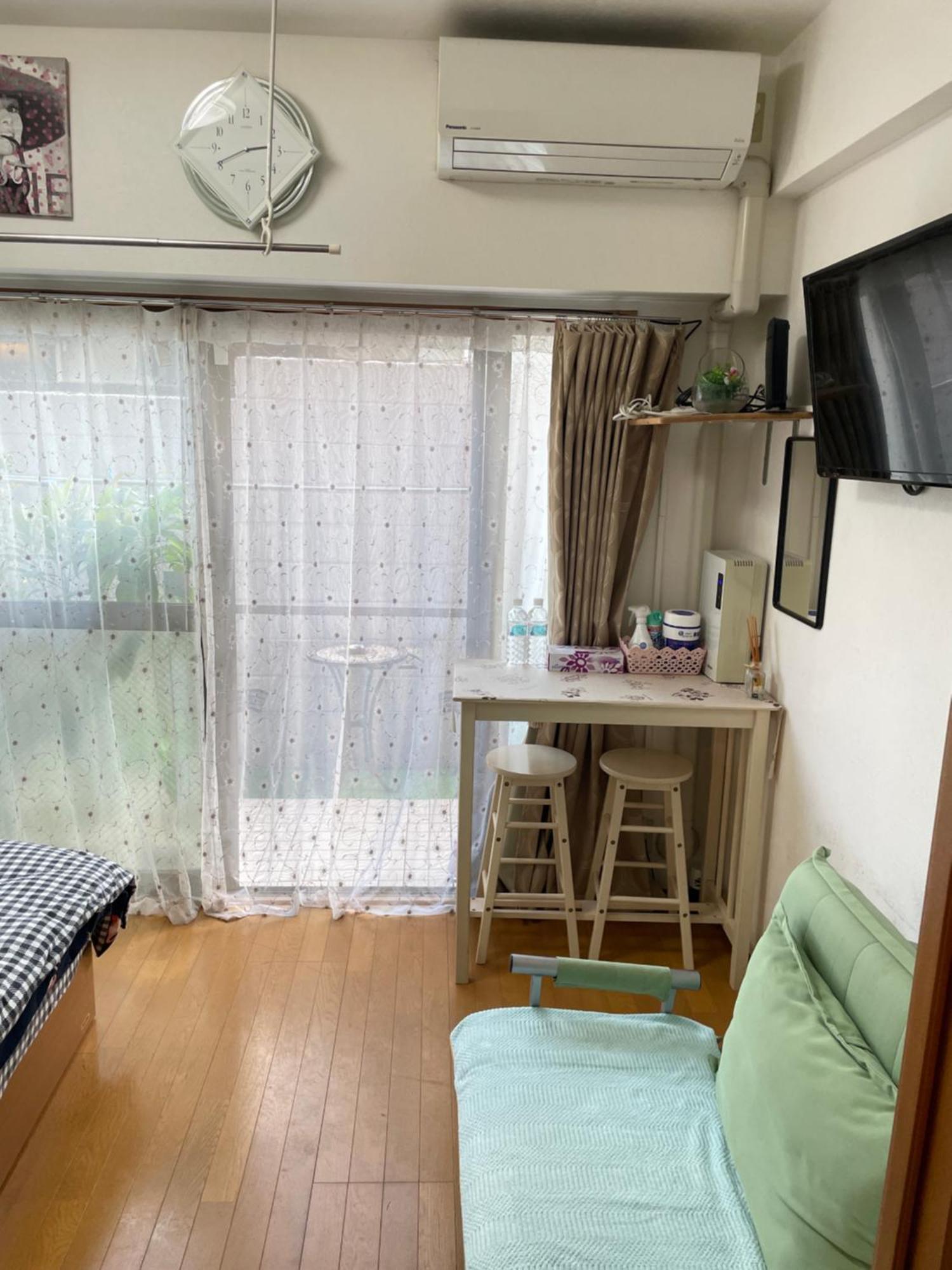 桜宿28 Square Meter King Size Bed With Sofa Bed, Garden Tokio