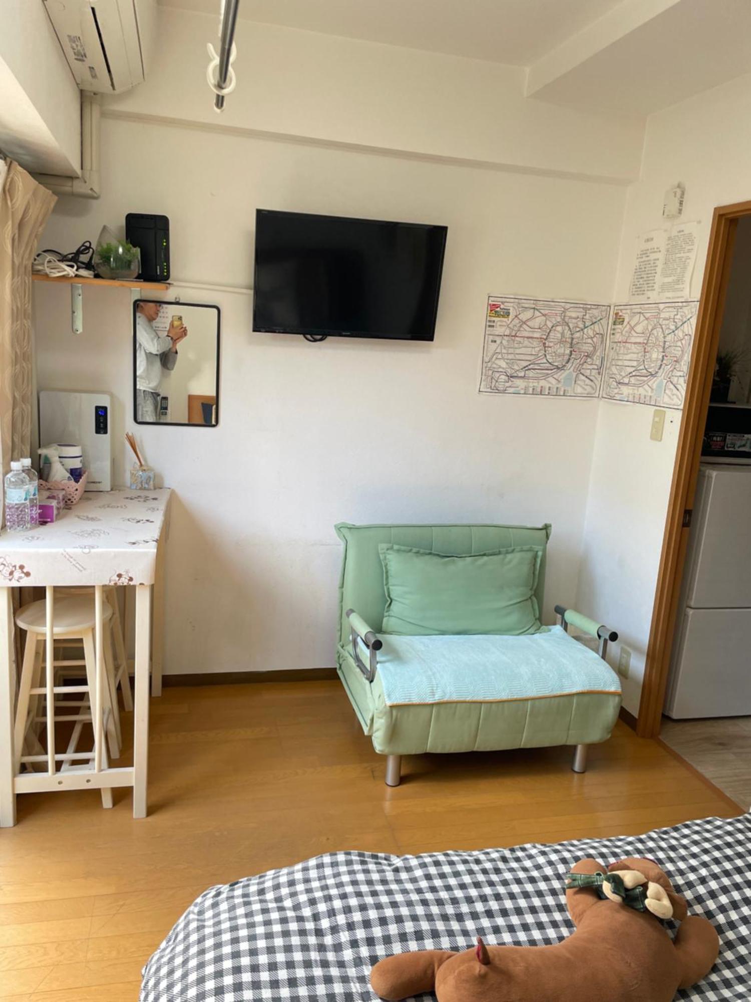 Apartamento 桜宿28 Square Meter King Size Bed With Sofa Bed, Garden